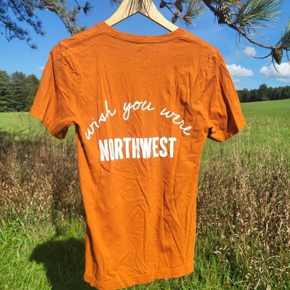Wish You Were Northwest Wish Orange Short Sleeve Tee - Picture 3 of 6